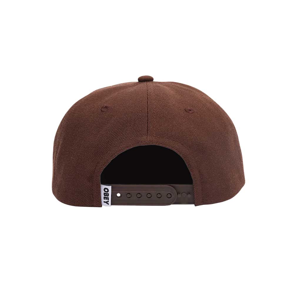 CAP OBEY RUSH 6 PANEL CLASSIC SNAP BROWN