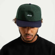 CAP OBEY SHADE 6 PANEL SNAPBACK DARK CEDAR MULTI