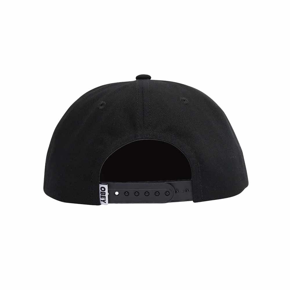 CAP OBEY YEAR 5 PANEL SNAPBACK BLACK