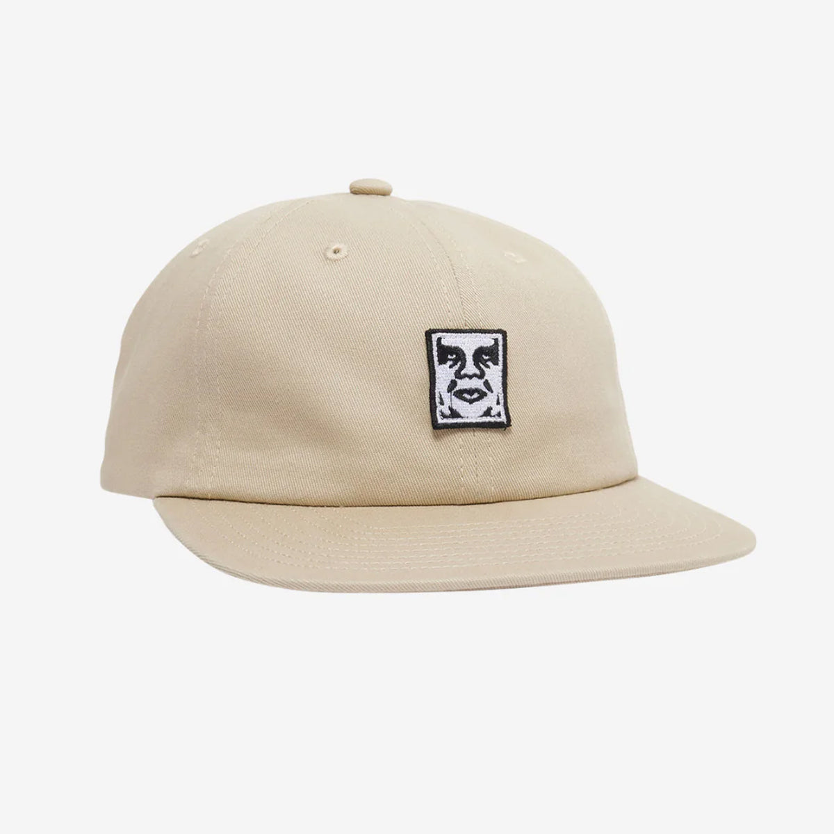 CAP OBEY ICON PATCH PANEL STRAPBACK SILVER GREY