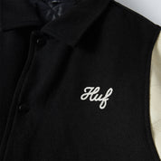 CHAQUETA HUF SONG VARSITY JACKET BLACK