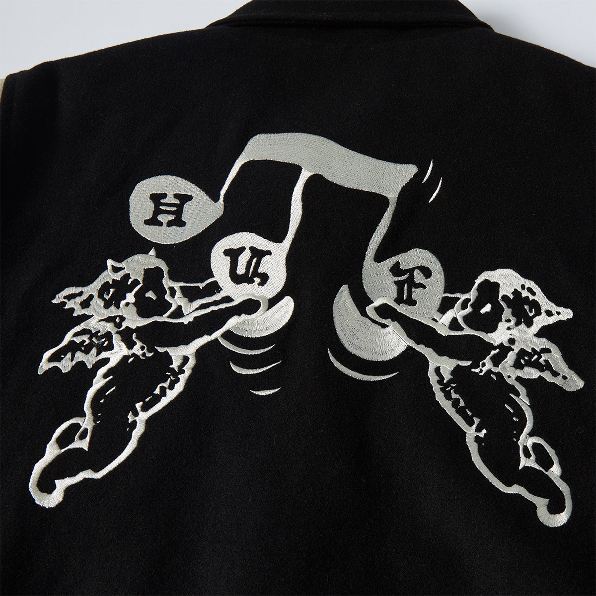 CHAQUETA HUF SONG VARSITY JACKET BLACK