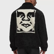 CHAQUETA OBEY ICON FACE SHERPA  BLACK