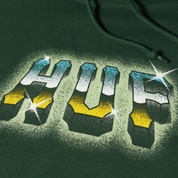 Poleron HUF Chrome Grit P/O Forest Green