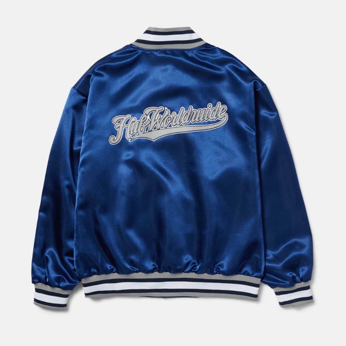 CHAQUETA DE BASEBALL HUF CRACKERJACK SATIN NAVY