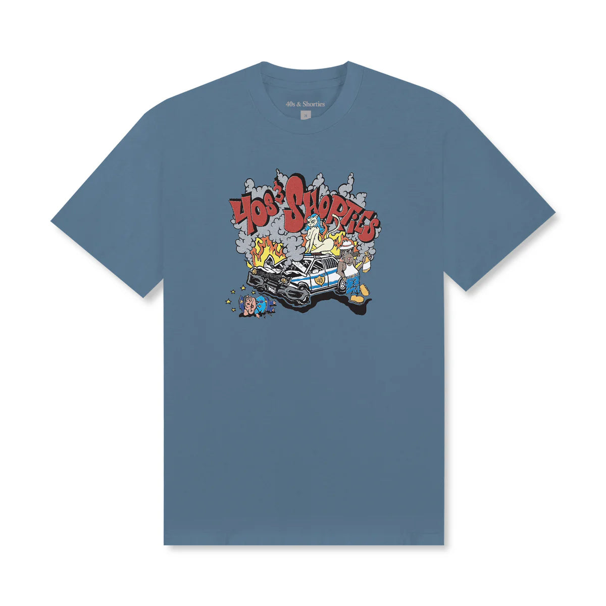 POLERA 40S & SHORTIES CRASH TEE INDIGO BLUE