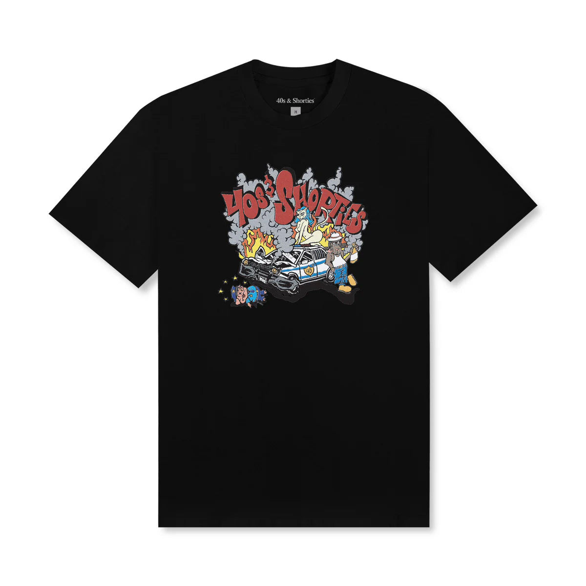 POLERA 40S & SHORTIES CRASH TEE BLACK