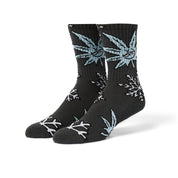 Calcetines HUF Green Buddy Snowflakes Black O/S