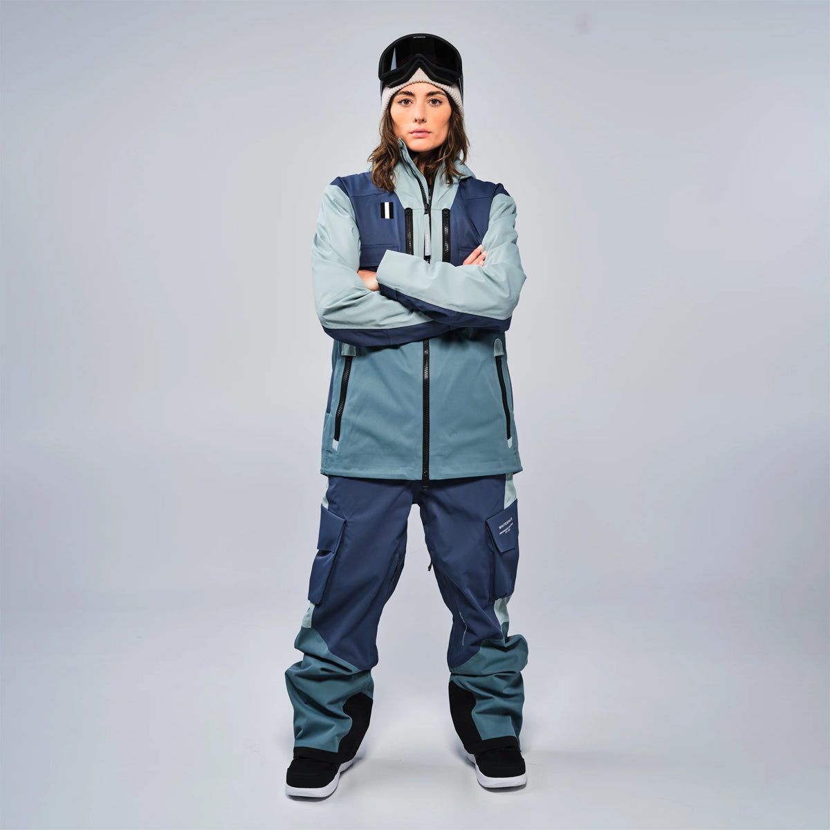 JARDINERA DE NIEVE WHITESPACE 2L CARGO INSULATED BIB SO/OCEAN BLUE