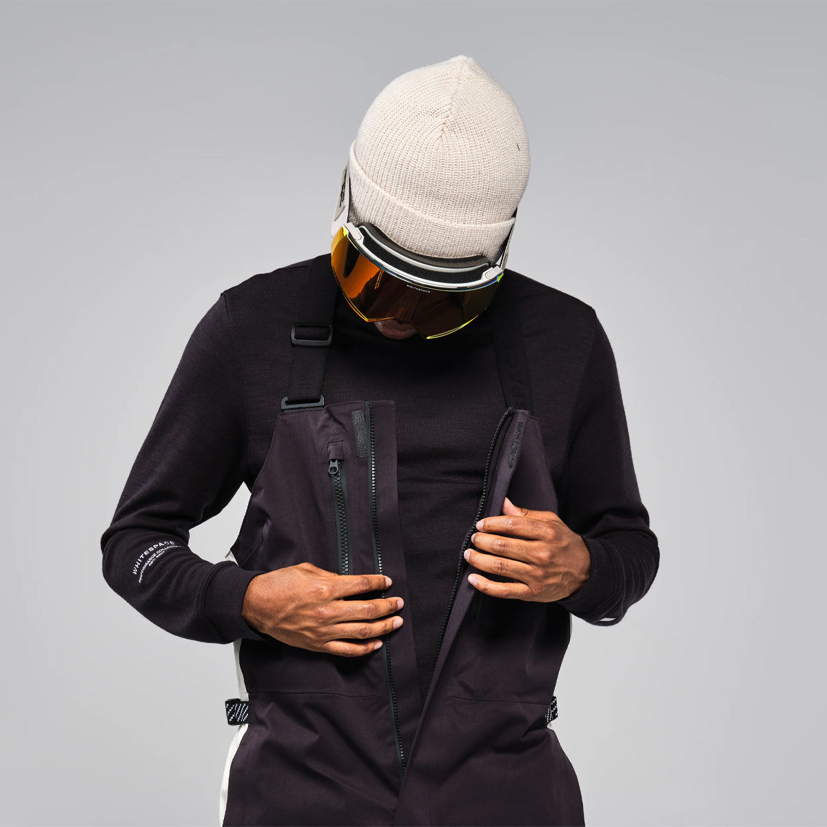 JARDINERA DE NIEVE WHITESPACE 2L CARGO INSULATED BIB WWHITE/BLK