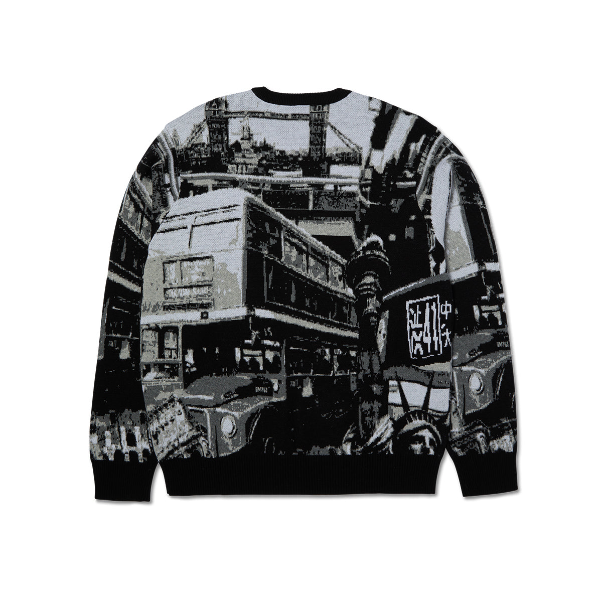 Chaleco HUF Worldwide Commuter Sweater Blk