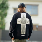 Chaleco HUF X ISAAC HAYES Black Moses Knit Sweater Blk