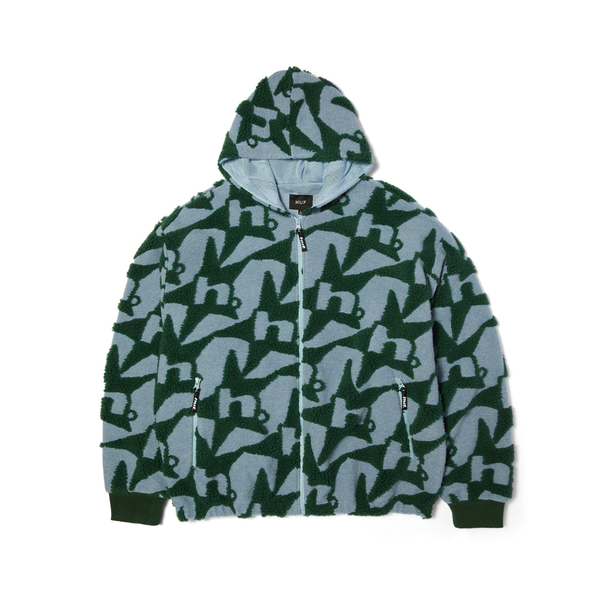 Chaqueta HUF H Star Repeat High Pile Ice Blue
