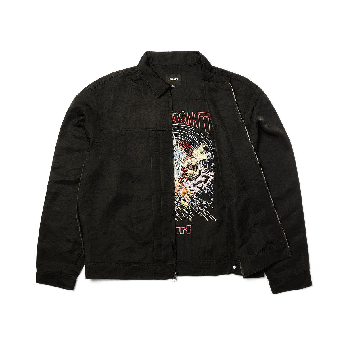 Chaqueta HUF X THRASHER Trucker Black