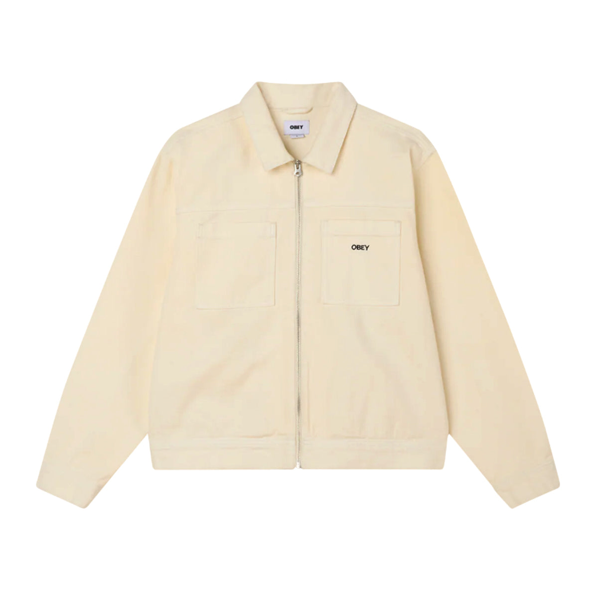 Chaqueta OBEY Icon Hardwork Zip UP Unbleached