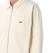 Chaqueta OBEY Icon Hardwork Zip UP Unbleached