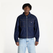 Chaqueta OBEY Icon Hardwork Zip Up Rinse Indigo