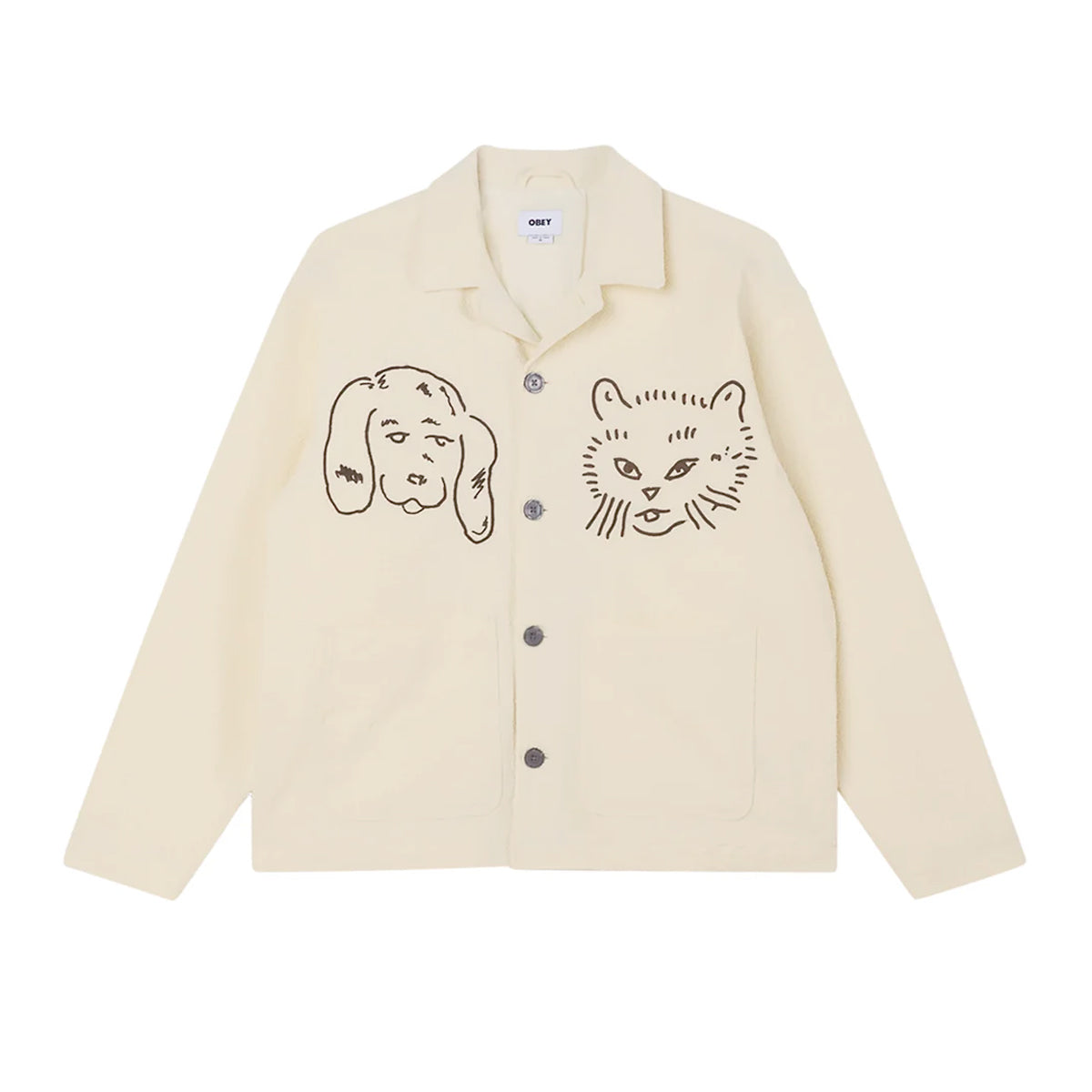 Chaqueta OBEY Vesta Shirt Jacket Egret