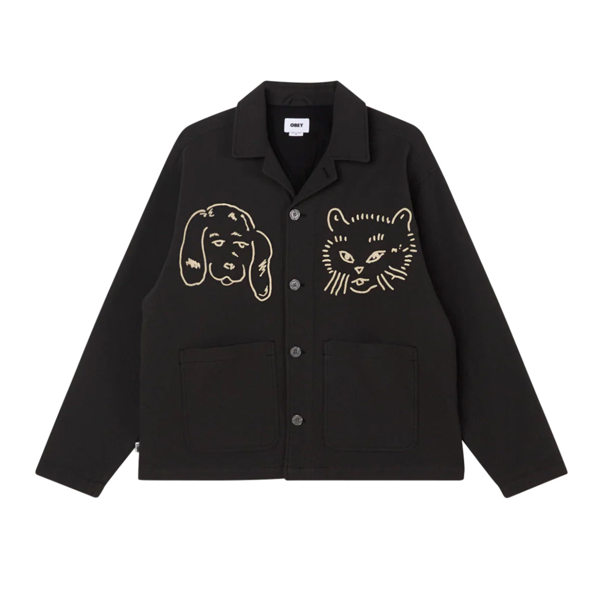Chaqueta OBEY Vesta Shirt Jacket Pirate Black