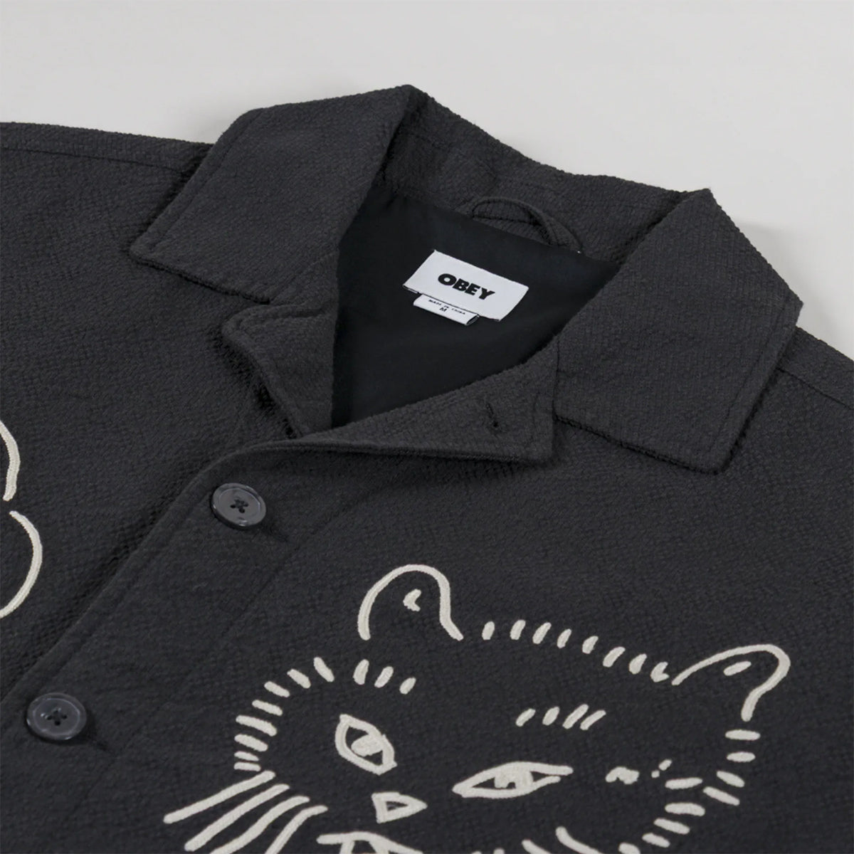 Chaqueta OBEY Vesta Shirt Jacket Pirate Black