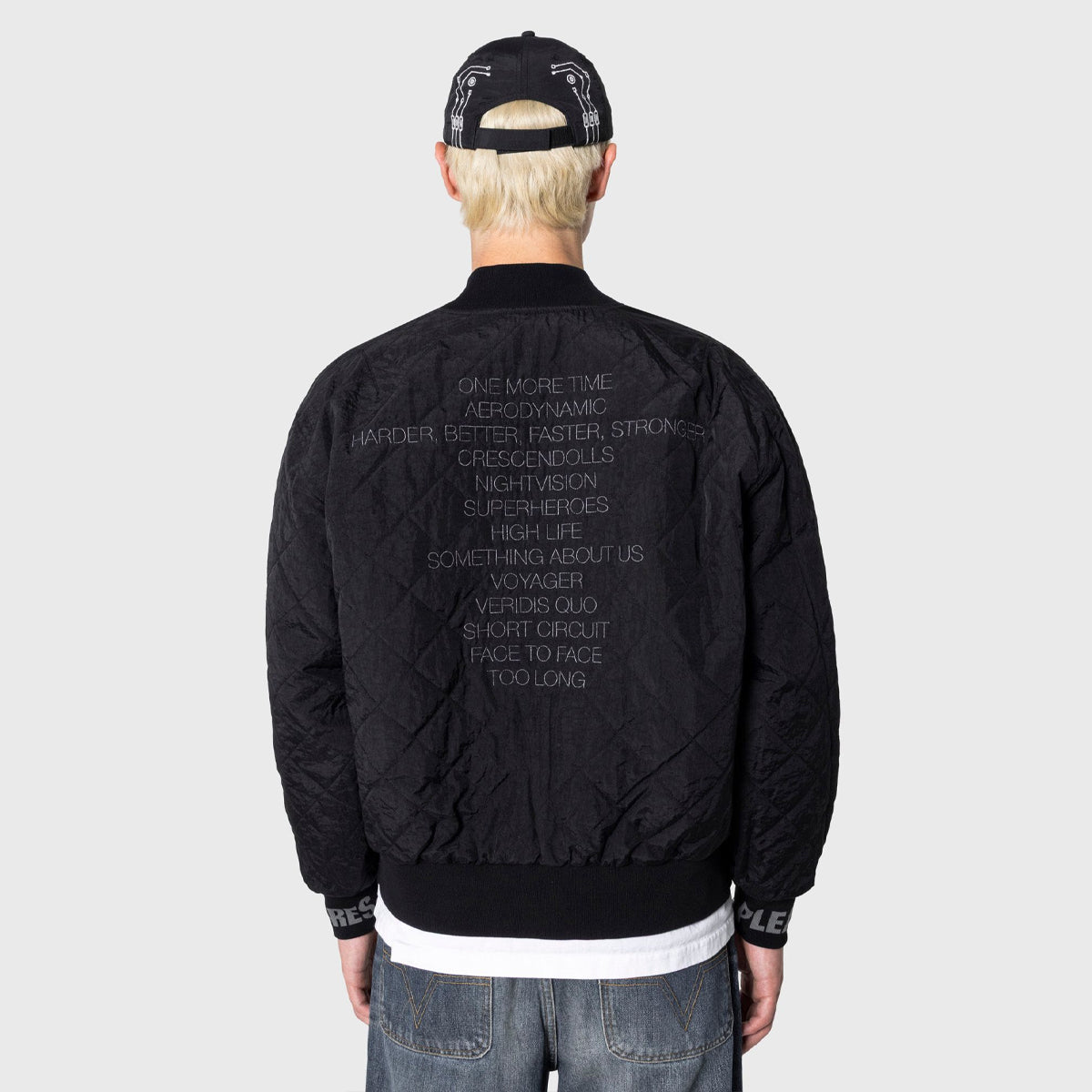 Chaqueta PLEASURES Daft Club Reversible Bomber Black