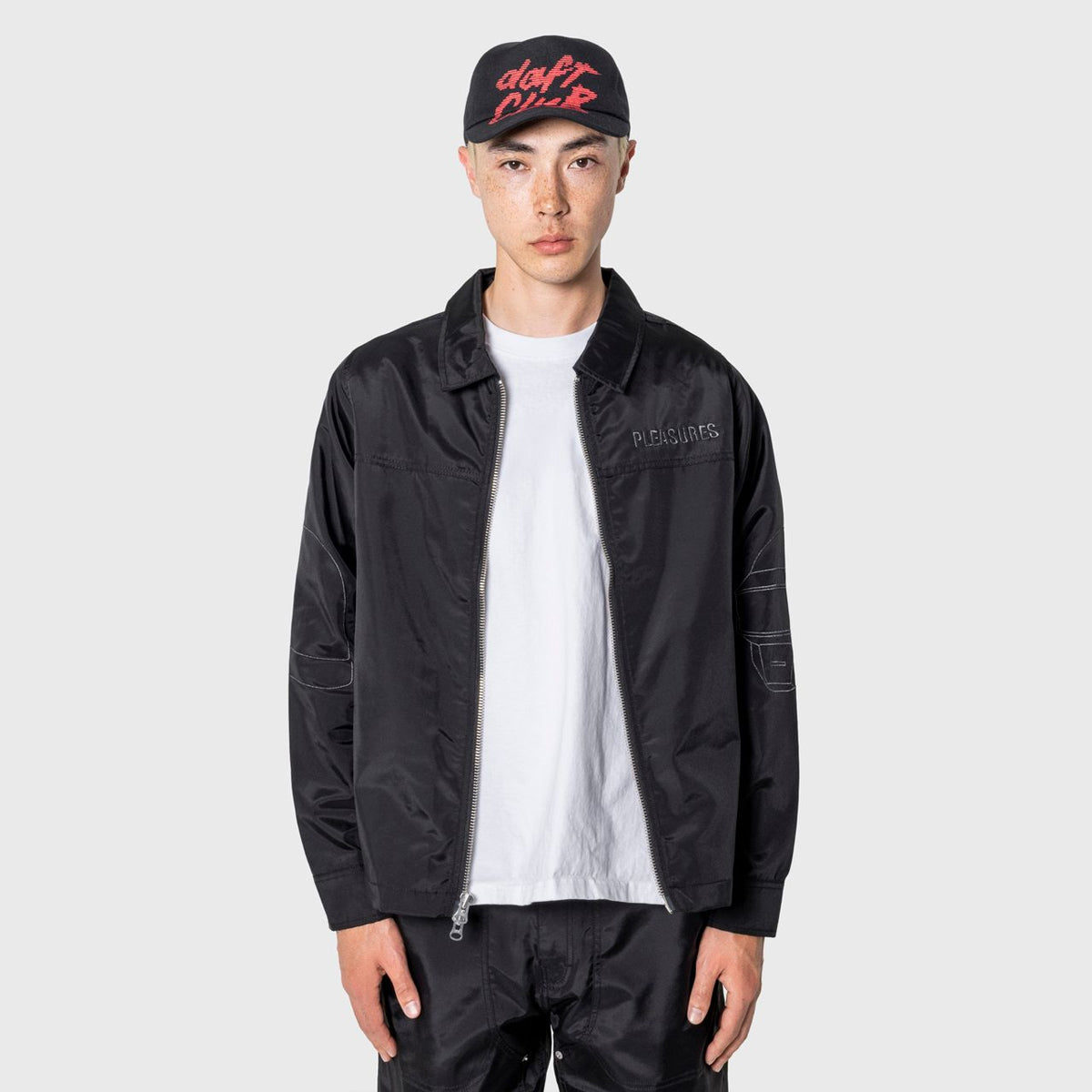 Chaqueta PLEASURES Helmets Nylon Work Black