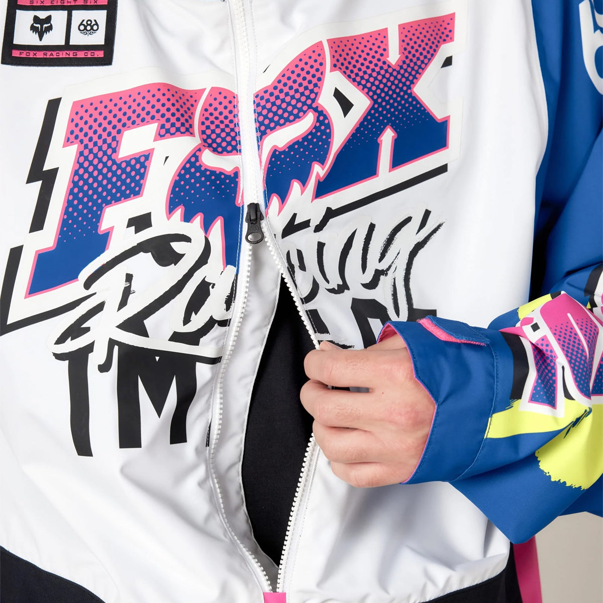 Chaqueta de Snowboard 686  FOX RACING Shell Anorak - White (PV)