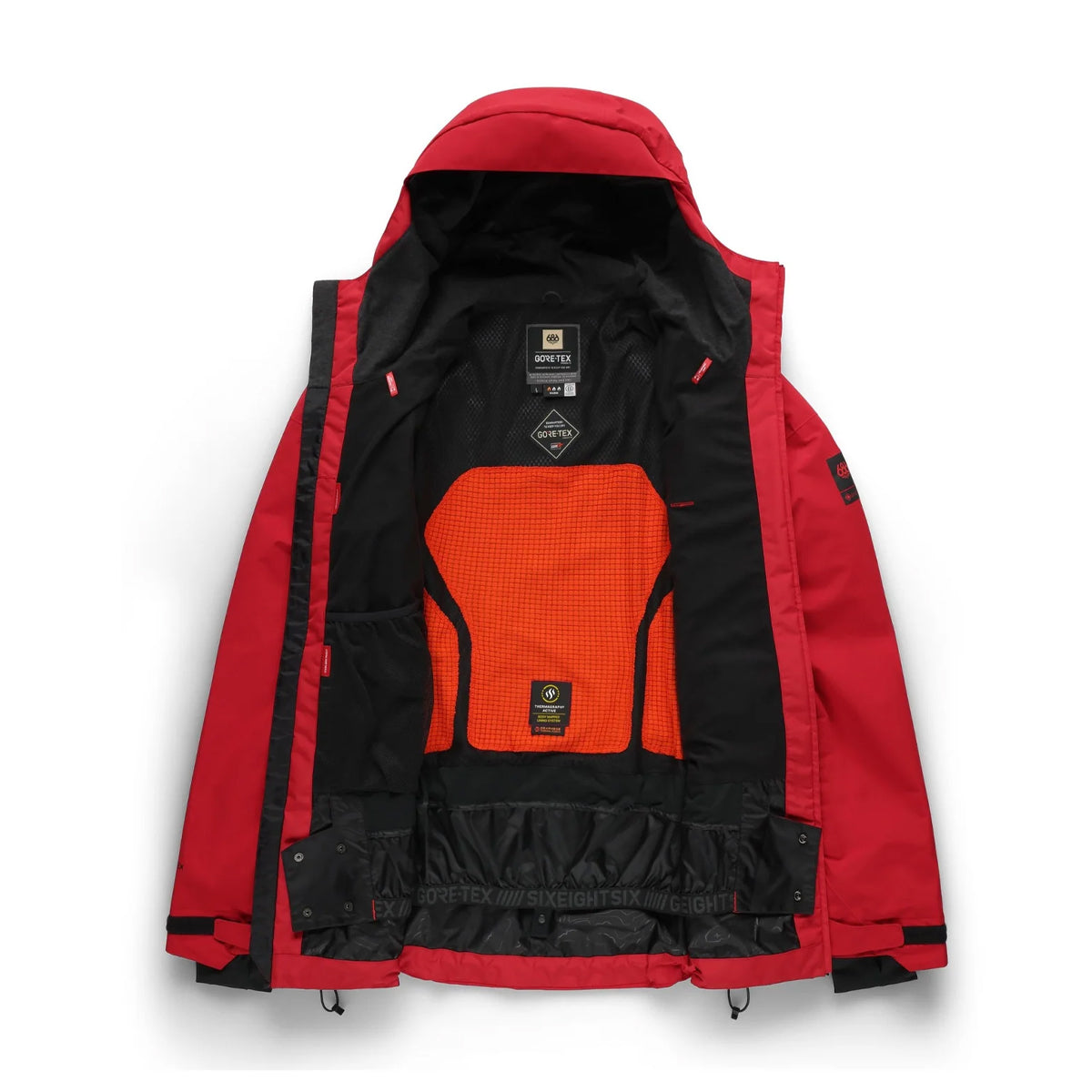Chaqueta de Snowboard 686 GORE-TEX GT Thermagraph - True Red (PV)