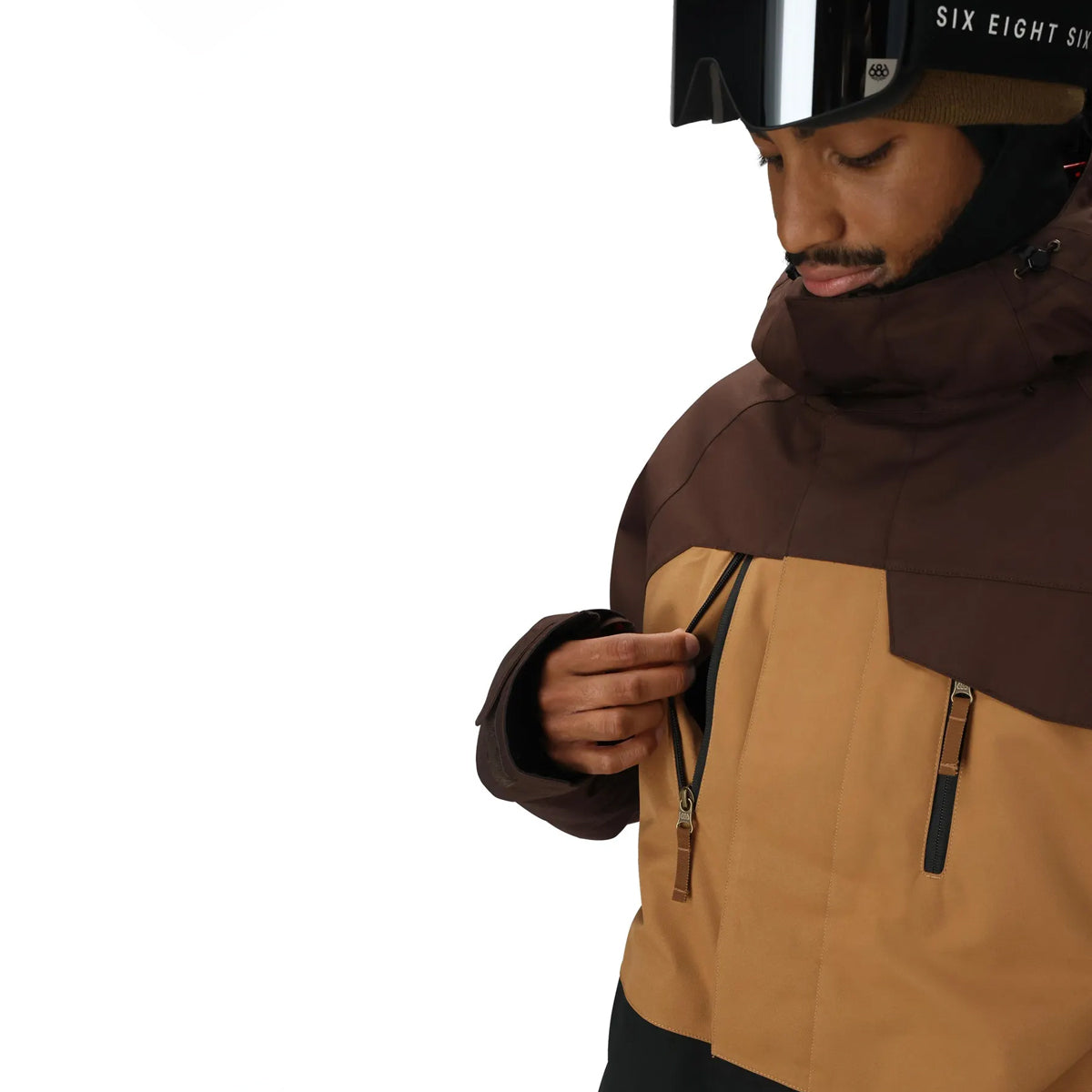 Chaqueta de Snowboard 686 Geo Insulated - Coffee Colorblock (PV)