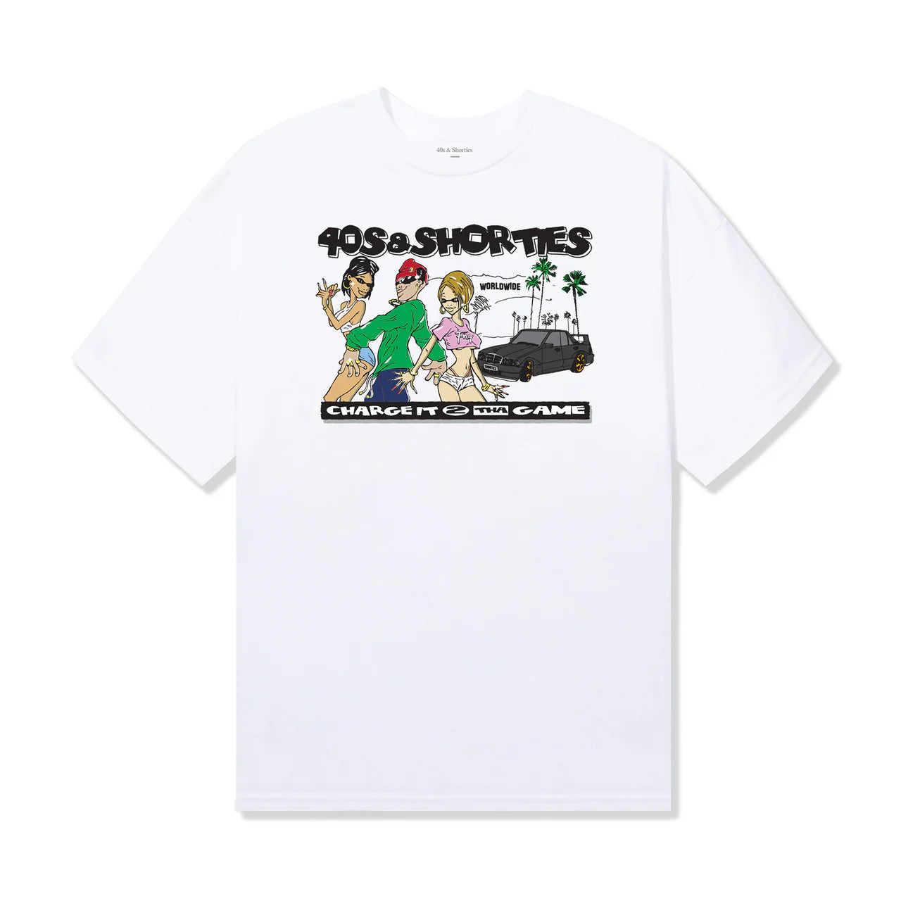 Polera 40S & SHORTIES Charget It White