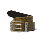 Cinturón HUF Fuck It Snakeskin Green