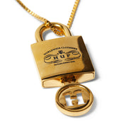 Colgante HUF Lock & key Gold O/S