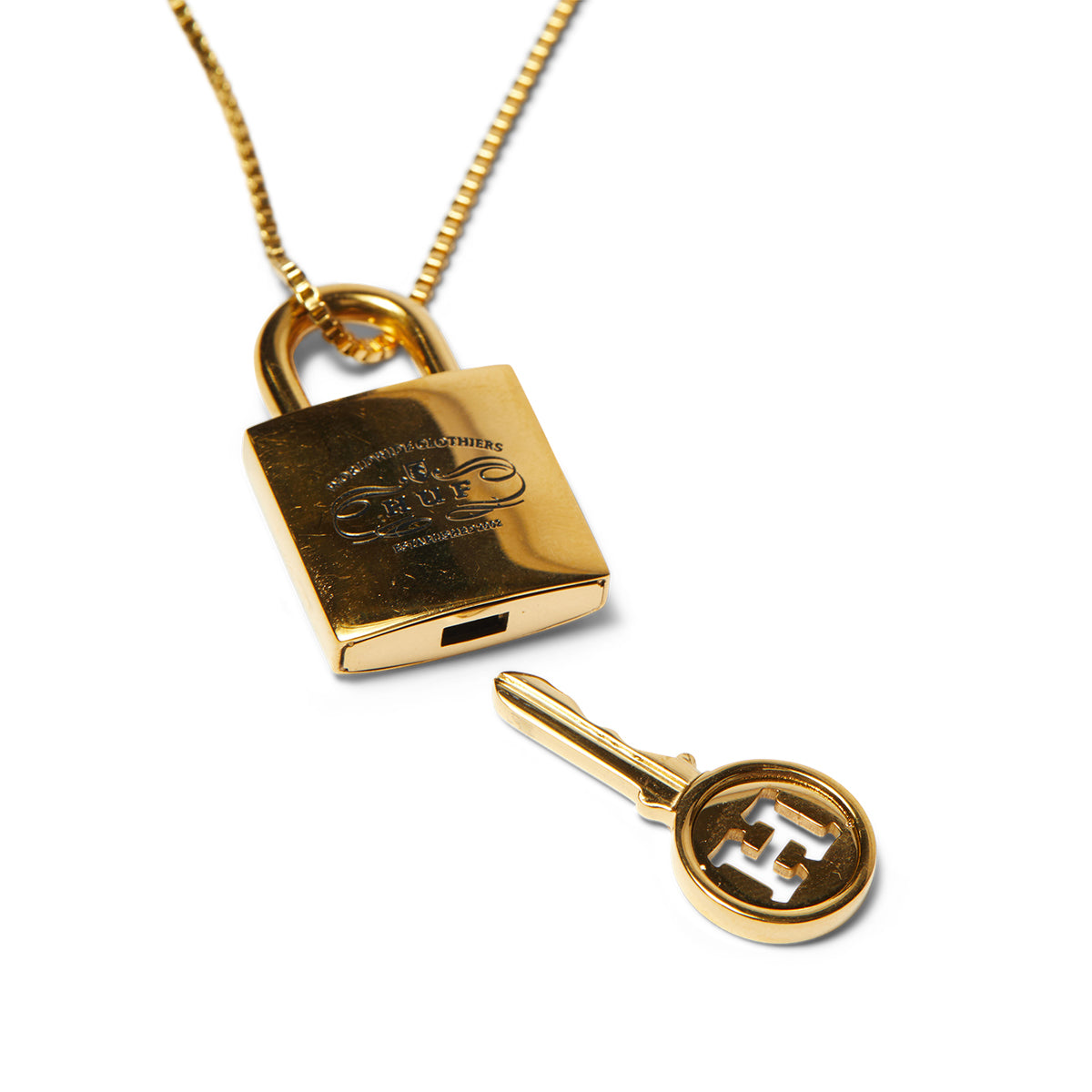 Colgante HUF Lock & key Gold O/S
