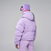 CHAQUETA WHITESPACE CROPPED PUFFER LILAC PURPLE