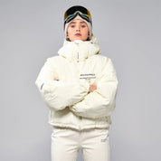 CHAQUETA WHITESPACE CROPPED PUFFER WARM WHITE