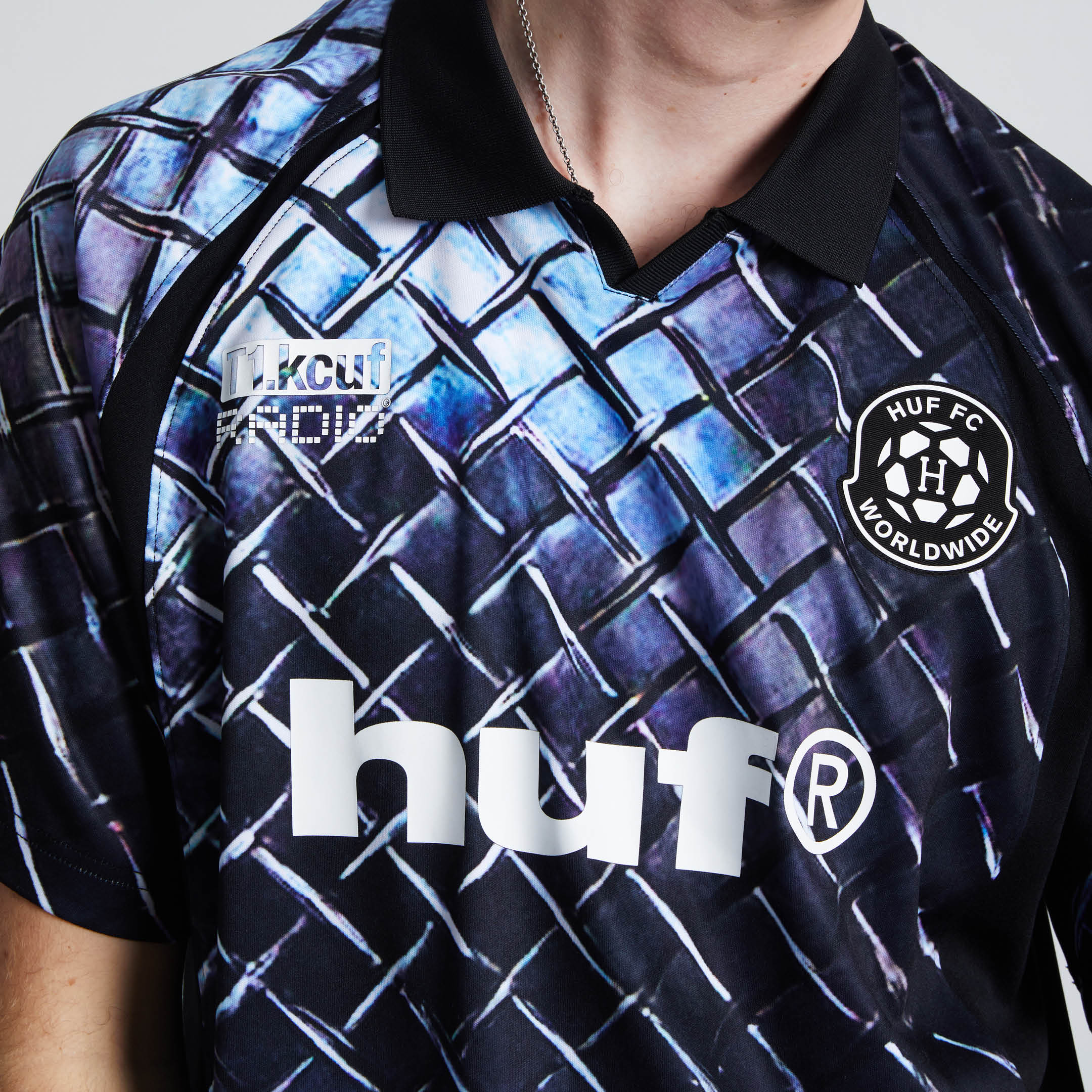 Camiseta HUF Diamond Plate Jersey Black