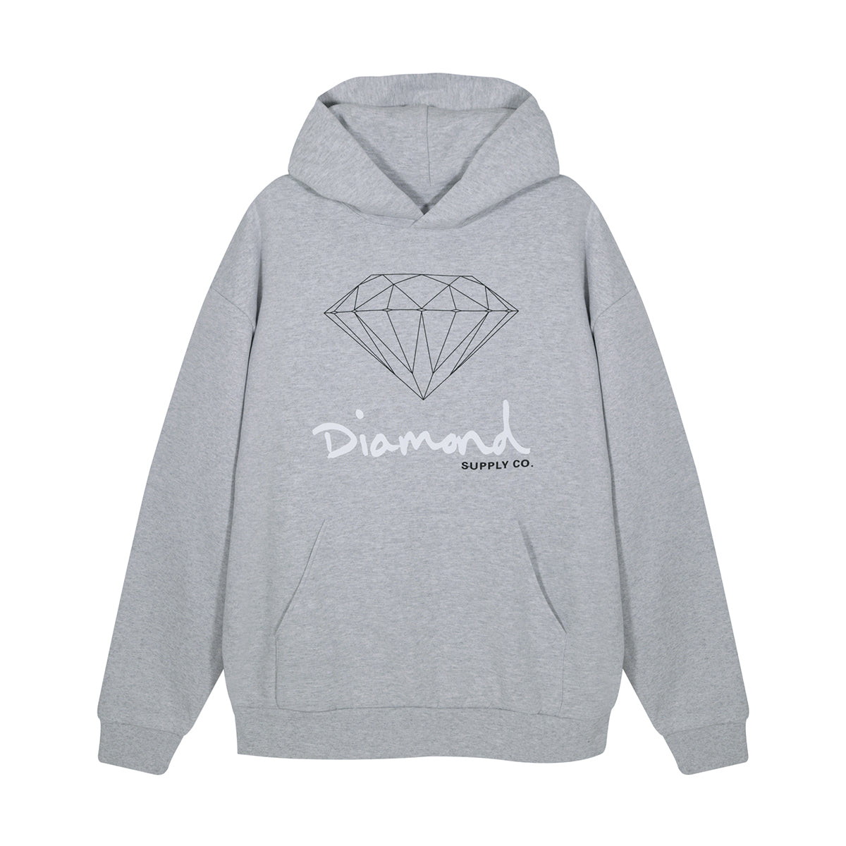 Poleron DIAMOND OG Sign Hoodie Athletic Heather