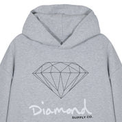 Poleron DIAMOND OG Sign Hoodie Athletic Heather
