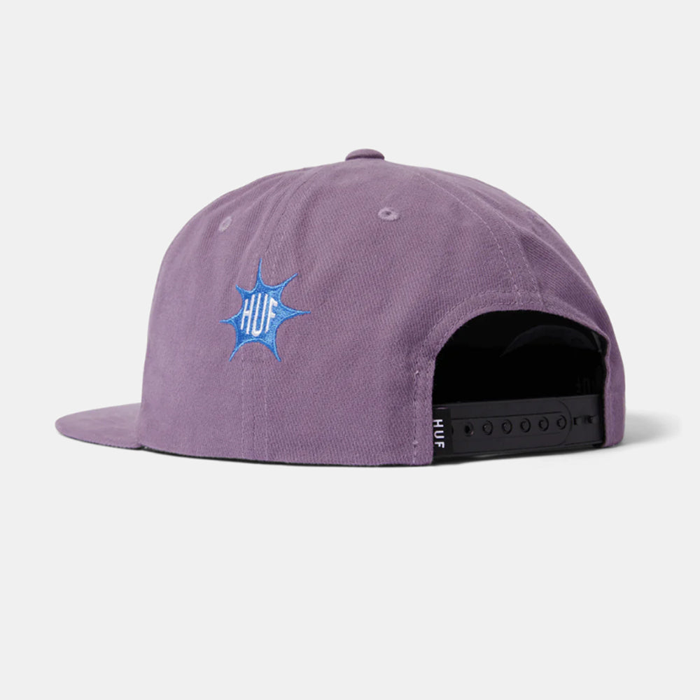 CAP HUF DISTORTED SNAPBACK PURPLE