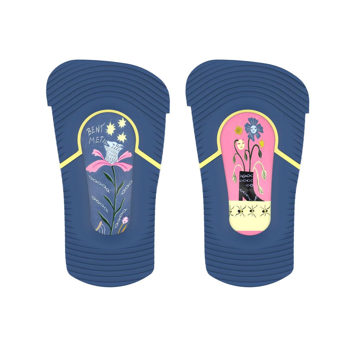 Fijaciones de mujer BENT METAL Metta Yellow