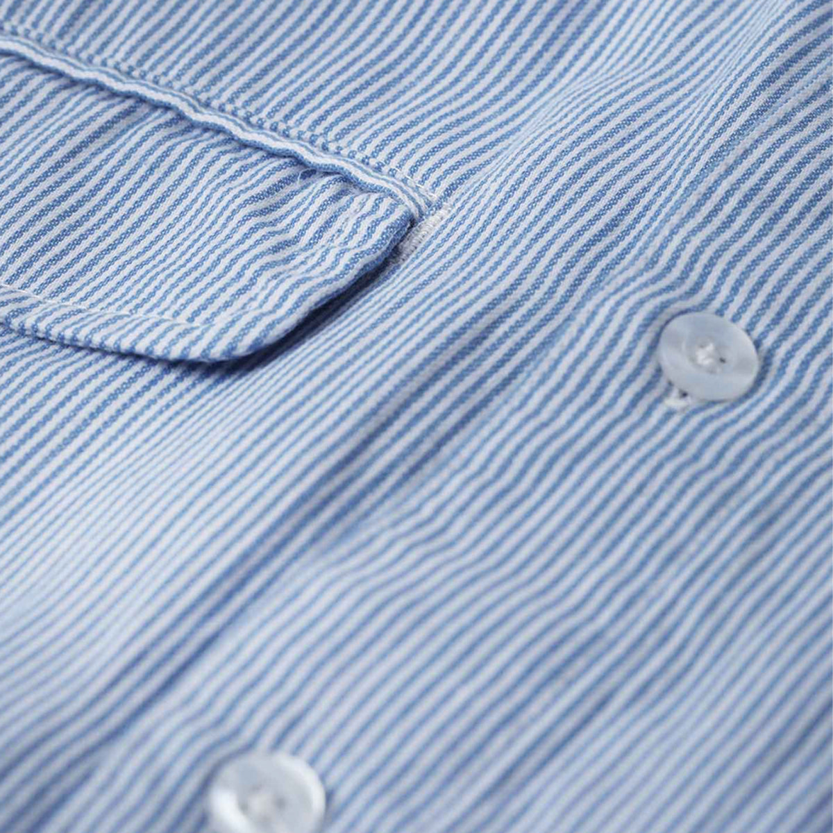 CAMISA FORMER BROADCAST STRIPED LS SHIRT BLUE WHITE