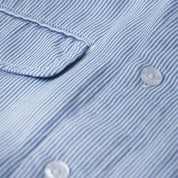 CAMISA FORMER BROADCAST STRIPED LS SHIRT BLUE WHITE