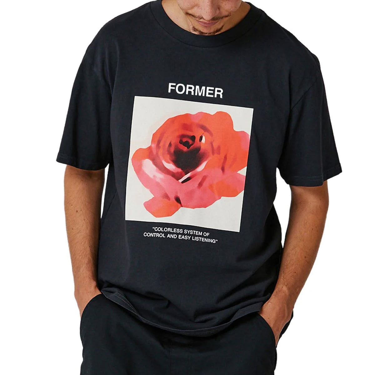 POLERA FORMER ROSETTE BLACK