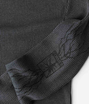 POLERON FORMER SCRAWL LS WAFFLE WASHED BLACK