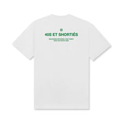 POLERA 40S & SHORTIES FRENCH GENERAL LOGO TEE WHITE