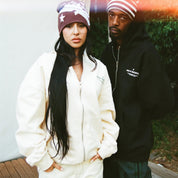 POLERON 40S & SHORTIES FRENCH GENERAL ZIP HOODIE BLACK