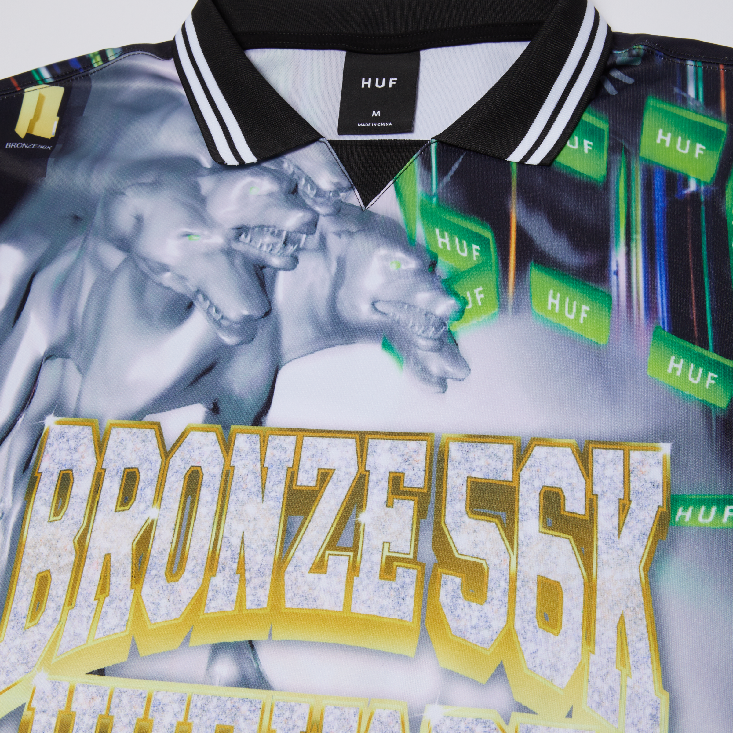 JERSEY HUF X BRONZE56K GLITCHED SOCCER MULTI