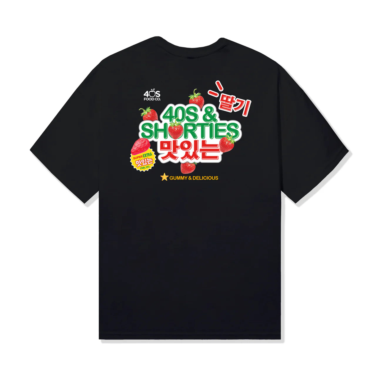 Polera 40S & SHORTIES Gummy Tee Black