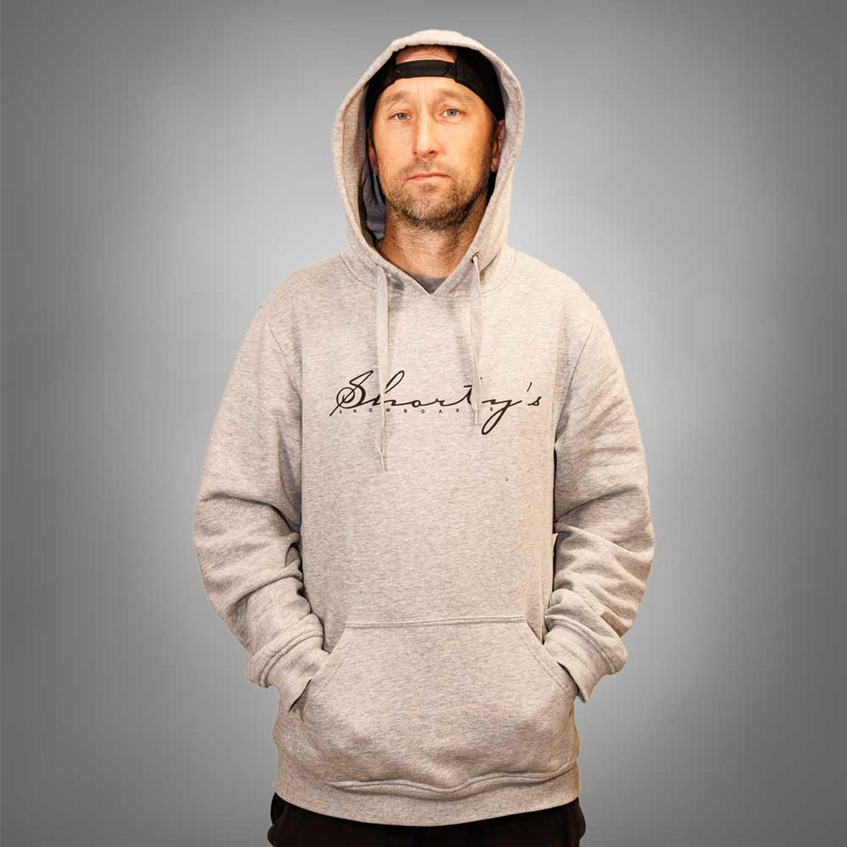 Poleron Shorty's Script Hoodie Grey