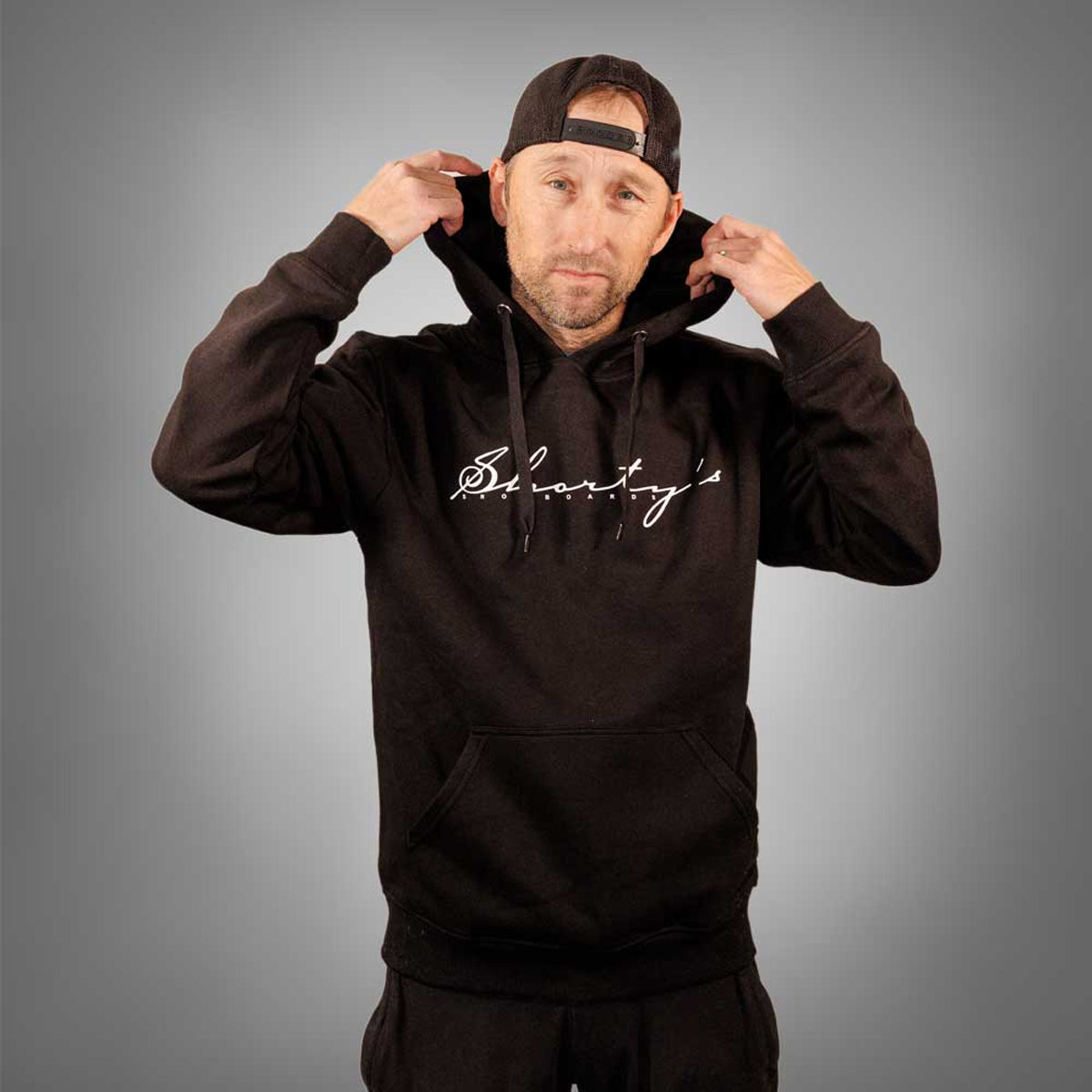 Poleron Shorty's Script Hoodie Black